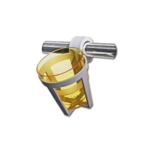 Kit 3 Universal plastic glass-holder snap mounting Tube 25/30mm White N40417405693