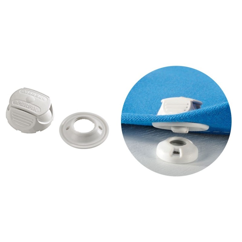 Perfix snap fastener White colour 100 piece pack OS1044601