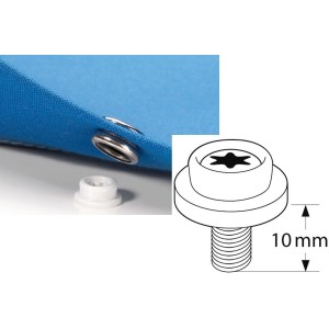 CAF-COMPO universal long thread screw stud White colour 100 piece pack OS1050111