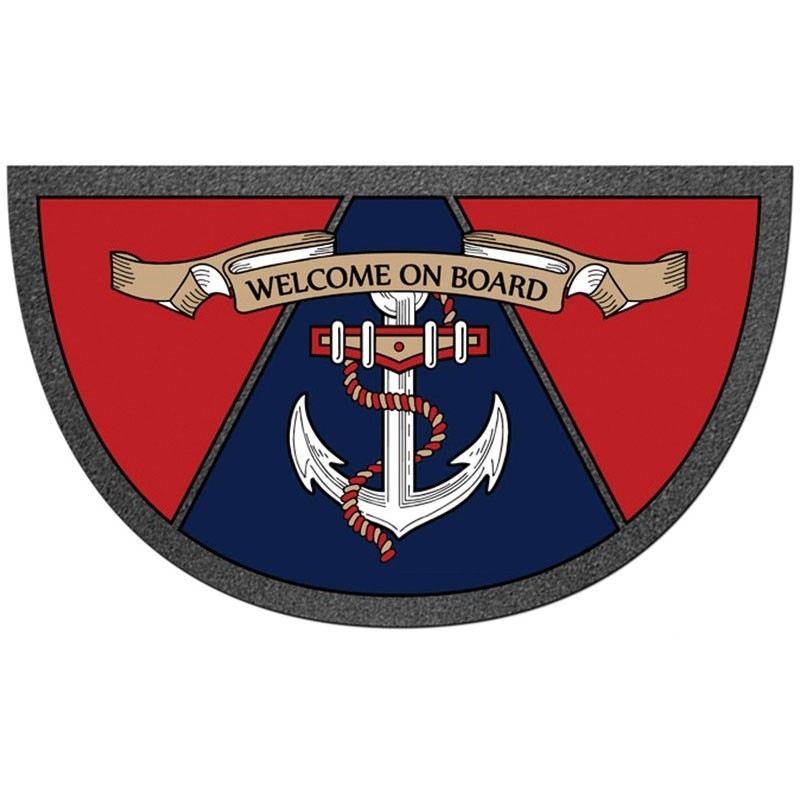 Anchor Antiskid semi-circular doormat 40x68cm OS2390905