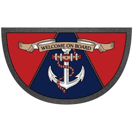 Anchor Antiskid semi-circular doormat 40x68cm OS2390905