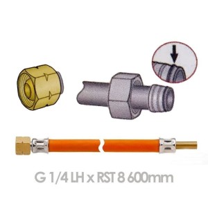 G tubes with 1/4 thread LH for RST 8 Length 600mm OS5001325