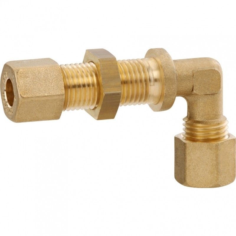 M5 fitting 90° Bulkhead type 8+8-mm female fitting DIN 8434-1 OS5001341