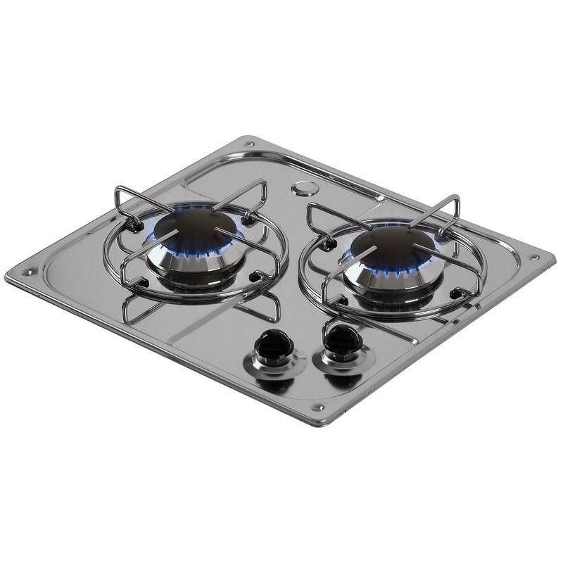 Stainless steel flush mount hob unit 2 burners 350x320mm OS5010144