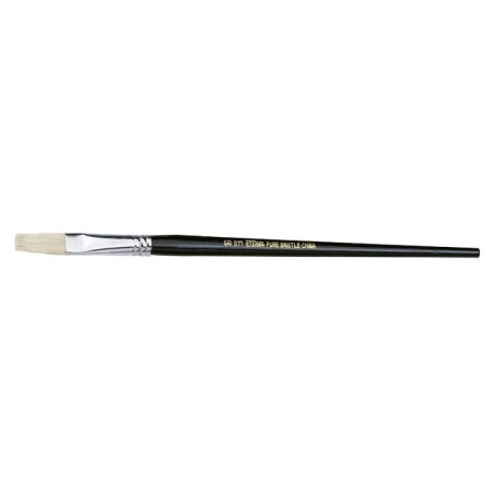 Belle Arti S.577 Number 8 flat brush in pure bristle and wooden handle 470COL918