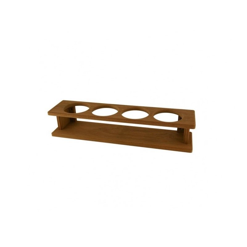 Teak holder for cups/glasses 425x90x87mm OS7160212