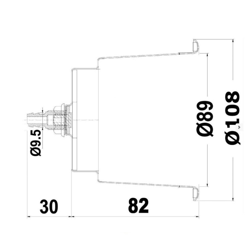 Portabicchieri in acciaio inox Delux con drenaggio 68mm OS4843001-0%
