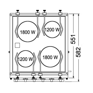 TECHIMPEX Horizon electric kitchen with oven OS5039004