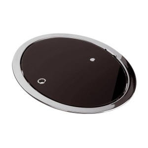 Stainless steel Sink with tinted glass lid 450x330mm OS5080001