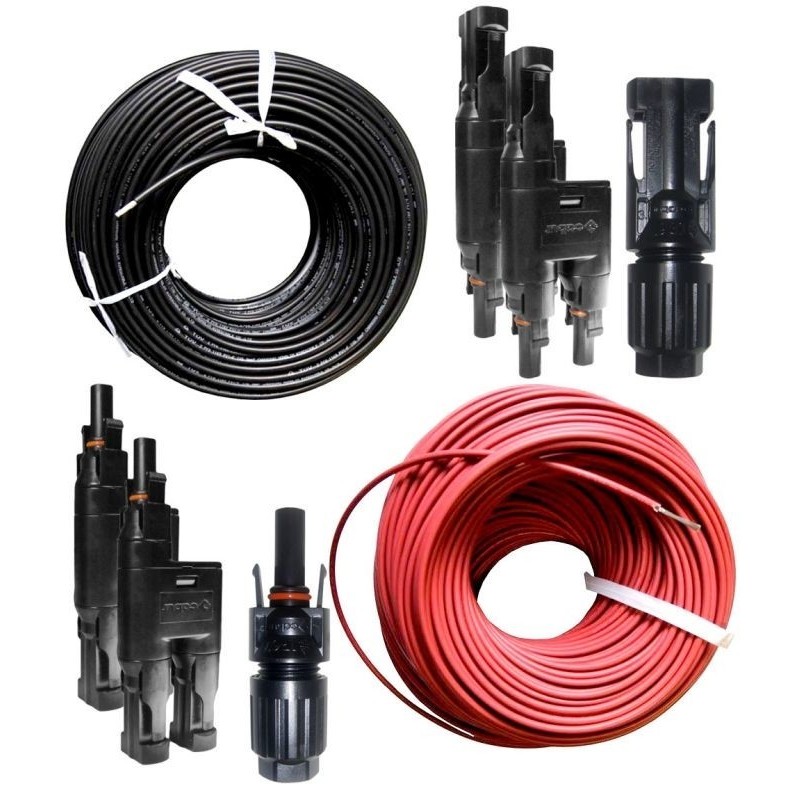 MC4 Connection Kit Cable 6mmq for 3 Solar Panels CB307KITCONN3C10MT