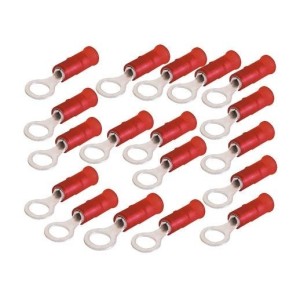 100PZ Terminale rosso occhio per Cavo 0,25:1,5mmq Vite 4mm RF-M ML24527561-100-0%