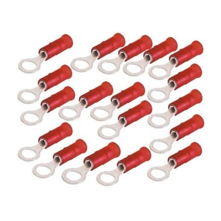 100PZ Terminale rosso occhio per Cavo 0,25:1,5mmq Vite 5mm RF-M ML24527562-100-0%