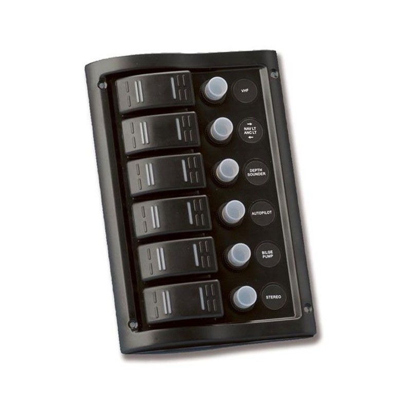 Switch panel 130x190mm 6 gangs MT2102716