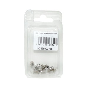 Kit 10 Fusibili in vetro 2A 5x20mm per strumentazione N24290027851-0%