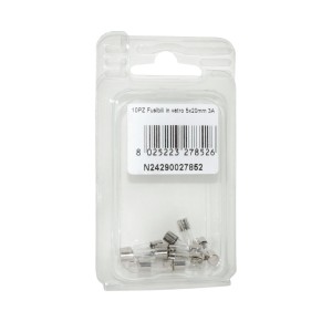 Kit 10 Fusibili in vetro 3A 5x20mm per strumentazione N24290027852-0%