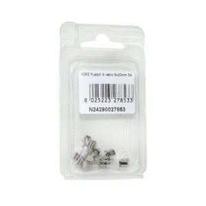 Kit 10 Fusibili in vetro 5A 5x20mm per strumentazione N24290027853-0%