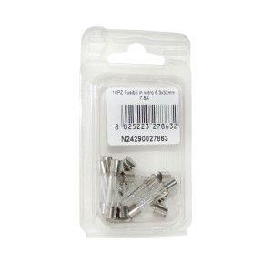 Kit 10 Fusibili in vetro 7.5A 6.3x32mm per strumentazione N24290027863-0%