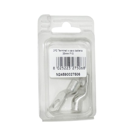 Kit 2 Terminali Cavo Batteria 35mmq Foro 10mm N24590027506-0%