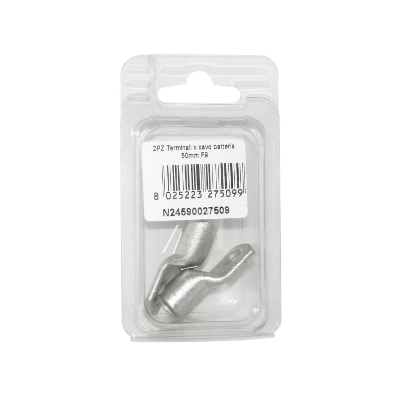 Set 2 Battery Cable Terminals Cable 50mmq Hole 8mm N24590027509