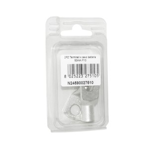 Kit 2 Terminali Cavo Batteria 50mmq Foro 10mm N24590027510-0%