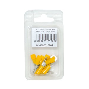Terminale Giallo con occhio per Cavo in rame 4:6mmq GF-M6 10PZ N24590027582-0%