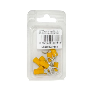 Terminale Giallo con occhio per Cavo in rame 4:6mmq GF-M10 10PZ N24590027584-0%