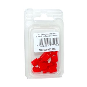 Faston Maschio Rosso Linguetta 6.35x0.8mm Cavo 0.5:1.5mmq 10PZ N24599927595-0%