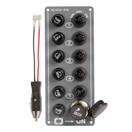 Electric control panel 5 switches + lighter plug N50423701116