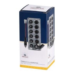 Pannello elettrico 5 interruttori + presa accendino 170x70mm N50423701116-0%