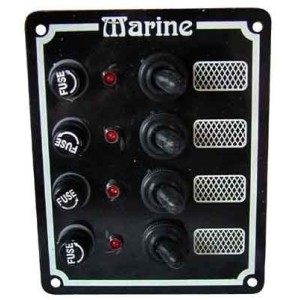 Pannello elettrico in alluminio 4x10A Interruttori a levetta 100x125mm N50423727721-20%