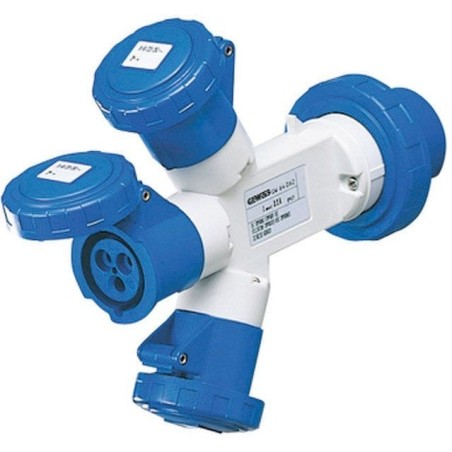 Adattatore Spina Tripla 3 Presa Industriale CEE 220V IP44 N50523527254-0%