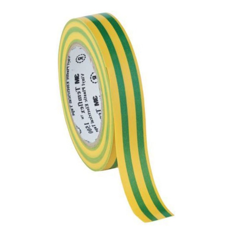 3M Nastro isolante 15mm 10mt Giallo e Verde N50824027653GV-5%
