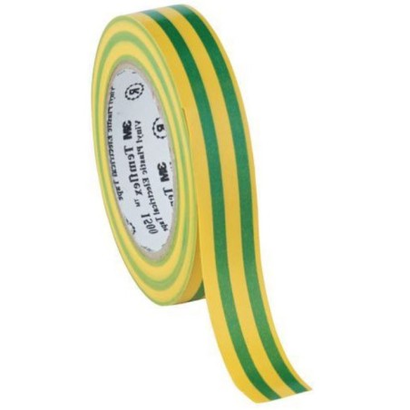 3M Nastro isolante 15mm 10mt Giallo e Verde N50824027653GV-5%