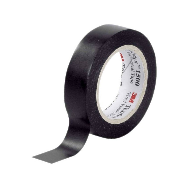 3M 1500 Temflex vinyl insulating tape 15mm 10mt Black N50824027653NE