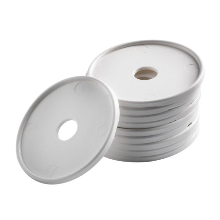 White Round polyethylene underplate External Ø 50.5mm 10pcs OS4141238