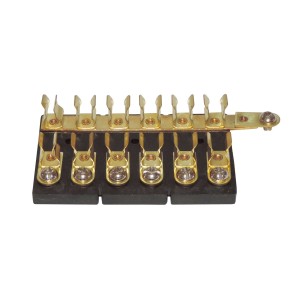 Morsettiera portafusibili 6 posti per fusibili in vetro 6,3 x 32mm 20A N51424927451-10%