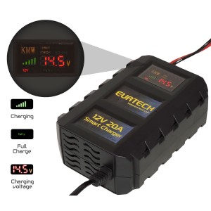 Caricabatterie portatile 12V 20A Max 110-240V Auto Moto N52421020866-20%