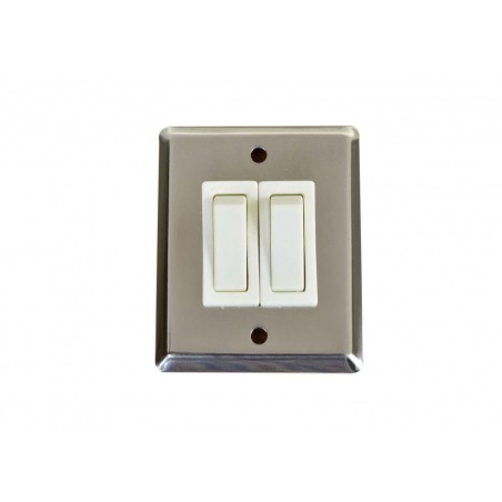 Interruttore basculante in inox Doppio OS1410215-0%