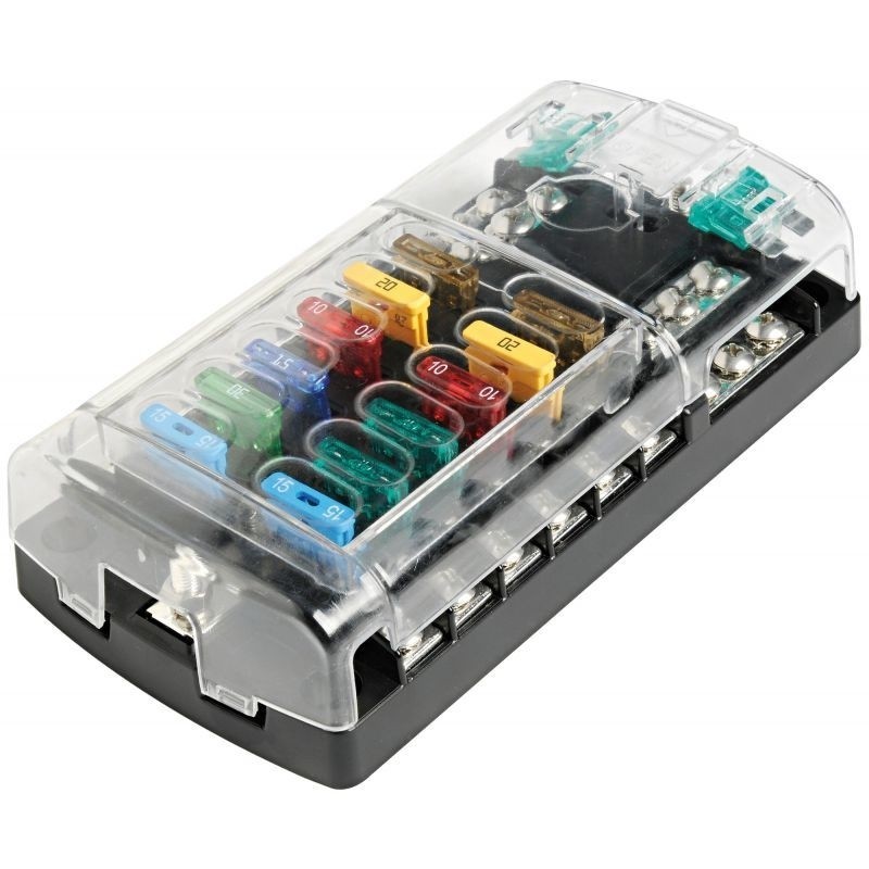 Polycarbonate fuse holder box 12 seats OS1418312