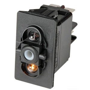 Contura II ON-OFF switch Red bulbs 12V 4 terminals OS1419201