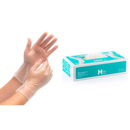 Disposable Vinly Gloves Category I Resistant Dust Free Size M 100pcs N71547617572