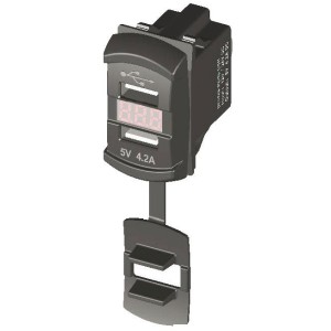 12/24V power outlet with double USB and voltmeter OS1419561