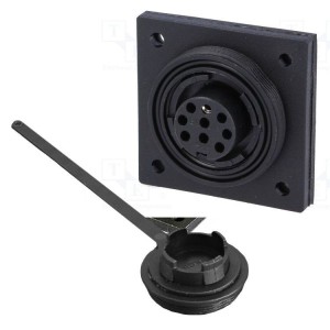 Bulgin 9-pole built-in socket Female contacts OS1437009