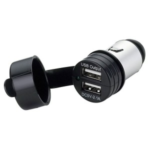Double USB with watertight cup 12/24V OS1451715