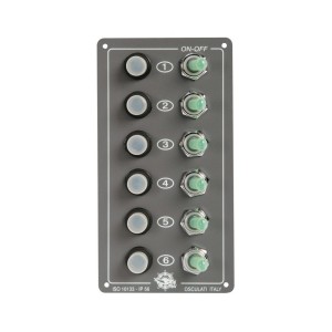 Pannello elettrico Elite 6 interruttori 170x90mm OS1470000-0%