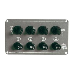 Pannello elettrico 4 interruttori orizzontale 140x80mm OS1470700-0%