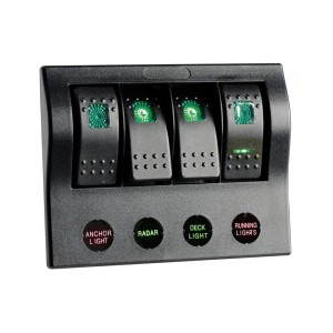 PCP Compact electric panel with 4 switches LED Ligts OS1486004