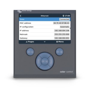 Victron Energy Colour Control GX Panel with Colour Dispaly UF68999W