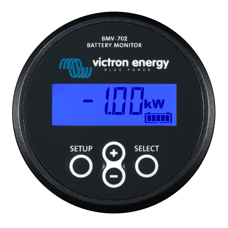 Victron Enery BMV 702 Black Monitor 2 Batteries 6,5-95 VDC with cables and shunt UF69159D