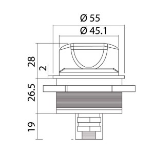 Compact battery switch 32V DC 300A OS1438522